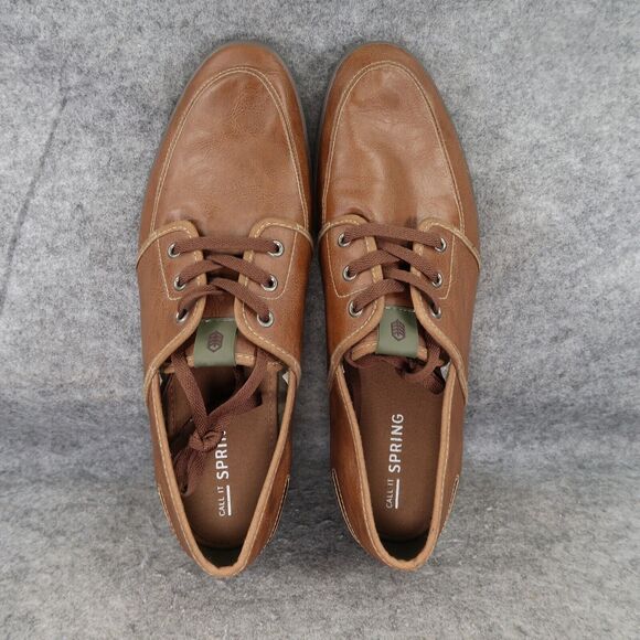 Call It Spring Shoes Mens 13 Casual Oxford Sneaker Chukka Lace Up Classic Brown - Picture 6 of 15